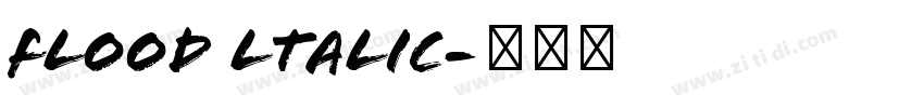 Flood ltalic字体转换